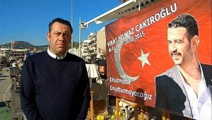 Foça'da esnaf Fırat Çakıroğlu'nu unutmadı