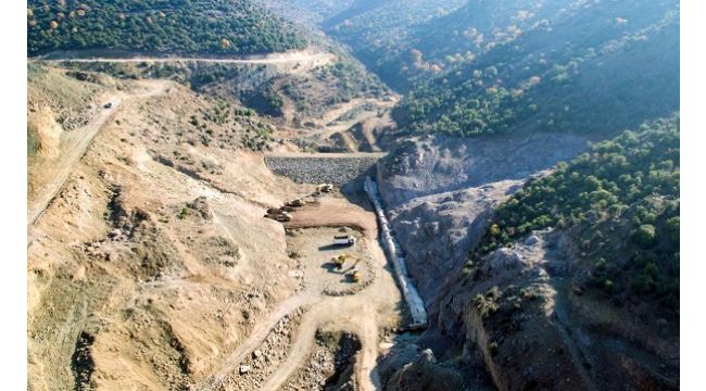 Güveli Göleti’nin yarısı tamam