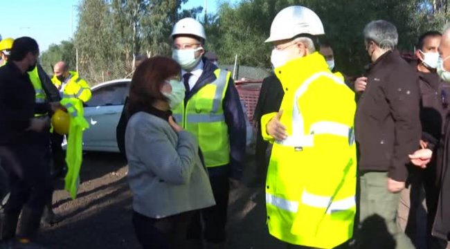 Kılıçdaroğlu, Narlıdere-Fahrettin Altay Metro inşaatında incelemelerde bulundu