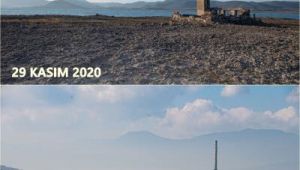 Rekor yağışların ardından Tahtalı’da seviye yükseldi 