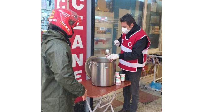 Selden etkilenen vatandaşa ikram ve hijyen desteği