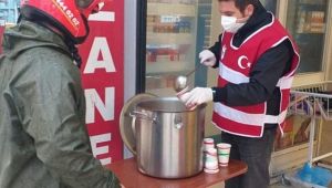 Selden etkilenen vatandaşa ikram ve hijyen desteği 