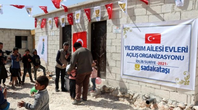 AK Parti İzmir milletvekili Binali Yıldırım'dan İdlibli mültecilere ev desteği