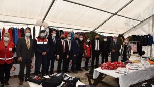 İnsani yardım çadırında “İyilik Hareketi” başladı 