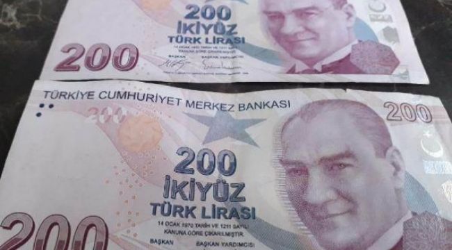 İzmir'de bir esnaf 'hatalı basım' 200 liralık banknotu satışa çıkardı