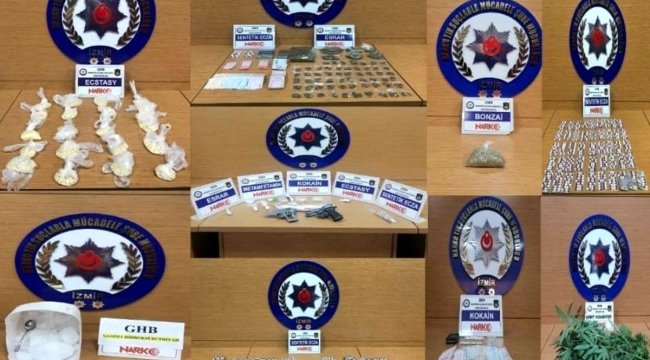 İzmir'de uyuşturucu operasyonlarında 7 şüpheli tutuklandı