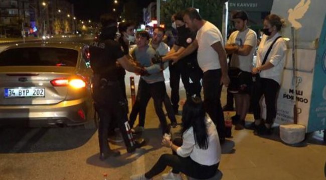 Alkollü sürücü, 5 otomobil ile 5 yayaya çarptı