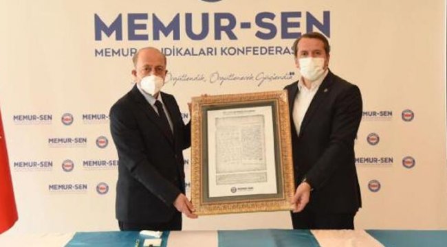 Bakan Bilgin, Memur-Sen'i ziyaret etti