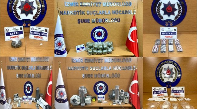 İzmir'deki uyuşturucu operasyonlarında 20 tutuklama
