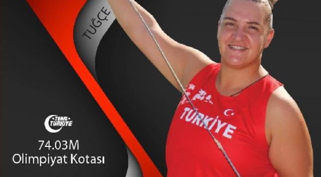 Milli atlet Tuğçe Şahutoğlu'ndan çekiç atmada olimpiyat kotası
