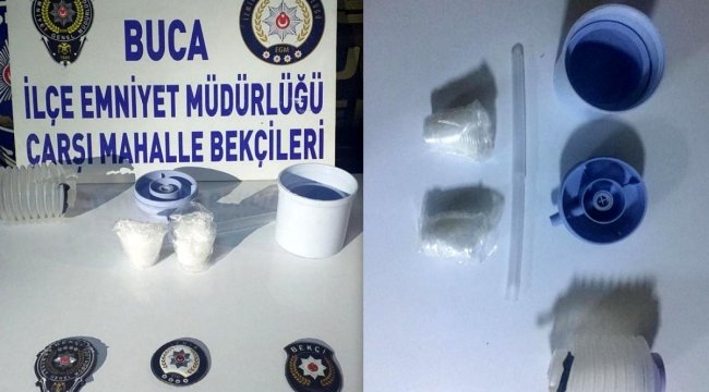Uyuşturucuyu damacana pompasına saklayan şüpheli yakalandı
