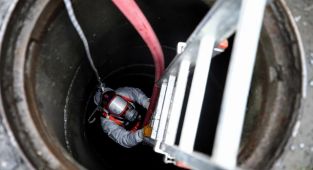 Alaçatı'yı lağım suları bastı