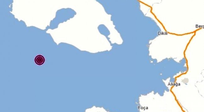 Ege Denizinde 4.3'lük deprem