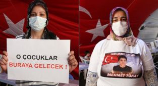 Evlat nöbeti tutan ailelere anne Ayşegül Biçer umut oldu