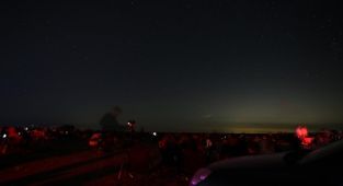 2 bin kişi meteor yağmurunu izledi
