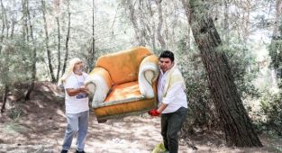  Başkan Kılıç, ormanlık alanda çöp topladı