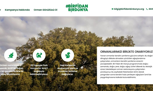 “Bir Fidan Bir Dünya” kampanyası başladı