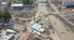 Bozkurt'taki sel felaketinin 15'inci gününde çalışmalar aralıksız sürüyor