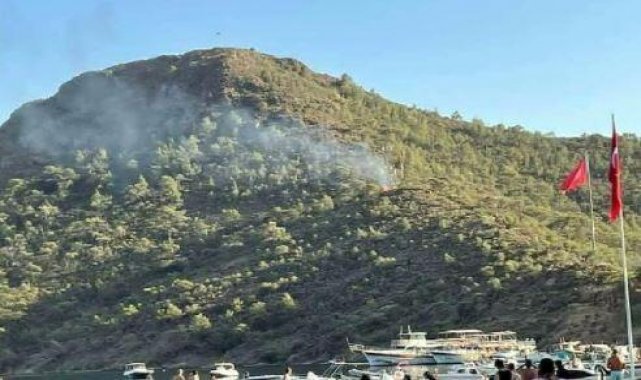 Datça'da yangın çıkan ormanlık alandaki torpiller çocuklarınmış