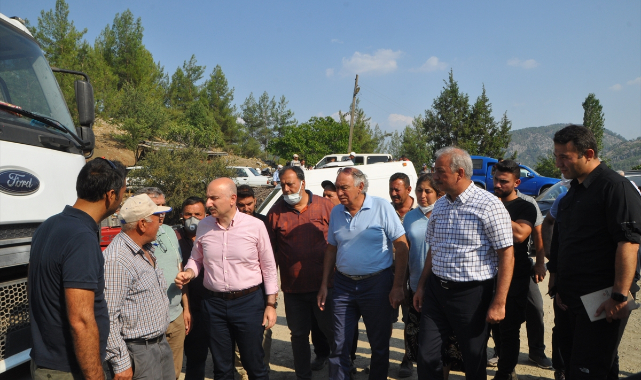 Köyceğiz'deki orman yangınlarıyla ilgili bilgi aldı: