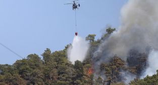 Marmaris'de yine yangın çıktı