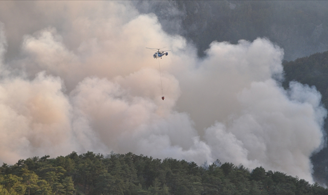 Muğla'da 5 yangına havadan ve karadan müdahale ediliyor