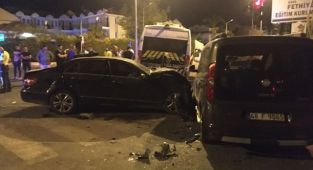 Muğla'da zincirleme kaza 10 yaralı