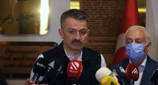 Yangın söndürme çalışmalarına destek olan Azerbaycanlı ekibe yönelik, 