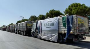 Yangından etkilenen üreticilere 350 ton kuzu büyütme yemi 