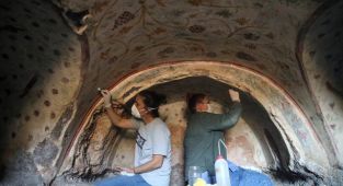 'Makedon askerlerin kalesinde' 400 kaya mezarı tespit edildi