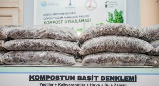 Sebze ve meyve atıkları organik gübreye dönüşüyor
