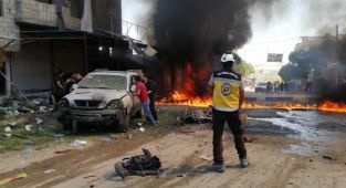Suriye'nin Cerablus ilçesinde düzenlenen terör saldırılarında 1 sivil öldü, 15'i yaralandı