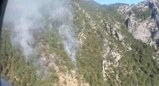 Antalya'da orman yangınına neden oldukları iddiasıyla 7 turist tutuklandı