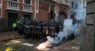 Ekvador'da hükümet karşıtı protestolarda olaylar çıktı