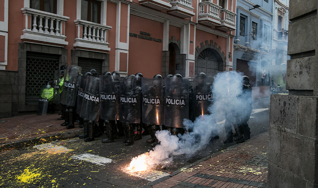 Ekvador'da hükümet karşıtı protestolarda olaylar çıktı