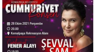 Kemalpaşa 29 Ekim’i Şevval Sam İle Kutlayacak