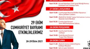 Konak’ta Cumhuriyet Bayramı coşkusu