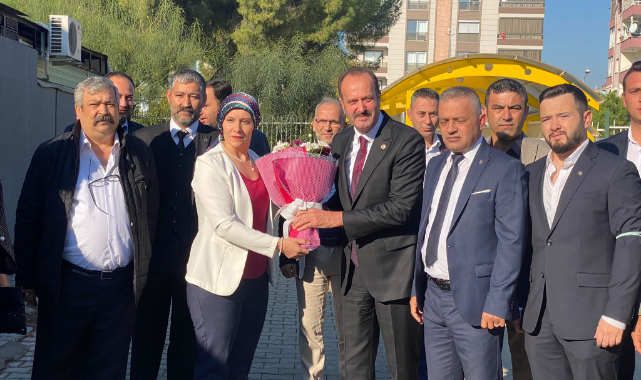 Mhp’li tamer osmanağaoğlu muhtarlarla buluşmaya devam ediyor