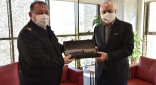 Tuğgeneral Yıldırım'dan Başkan Ergün'e Ziyaret