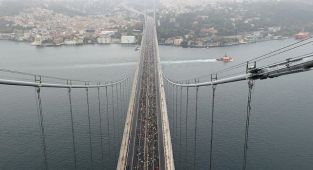 43. İstanbul Maratonu'nu Koşuldu