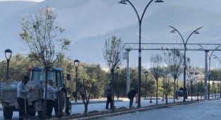 Kırkağaç'ın Prestij Caddelerine Modern Peyzaj