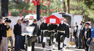 Şehit Uzman Onbaşı Kaya'nın naaşı Gaziantep'teki şehitliğe nakledildi