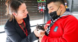 Buca’da engelli kediler yeni yuvalarını bekliyor