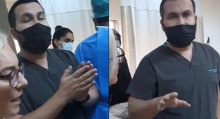 Hastanede doktor ve hastanın 'maske' tartışması 