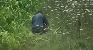 Köpeğe tecavüz ederken yakalandı