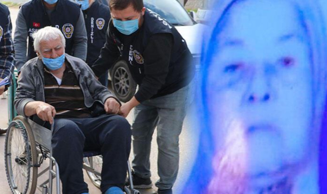 Eşini öldüren koca, tekerlekli sandalyeyle getirildiği adliyede tutuklandı