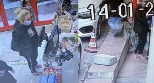 İstanbul'da yankesici anne kamerada