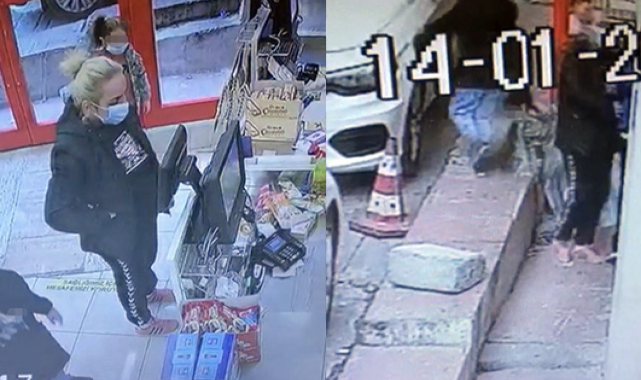 İstanbul'da yankesici anne kamerada