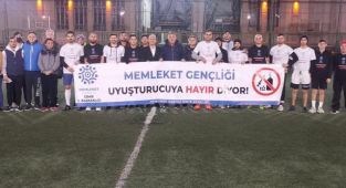 Memleket partili gençlerden uyuşturucu ile mücadele kampanyası