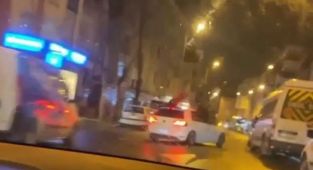 Asker eğlencesinde yol kapatıp drift yaptılar